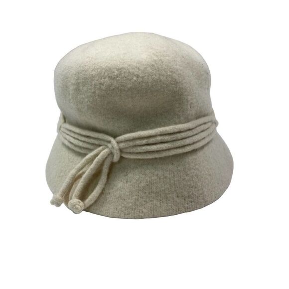 Adora Accessories - Adora Wool Off White Bucket Hat Soft One Size Winter‎